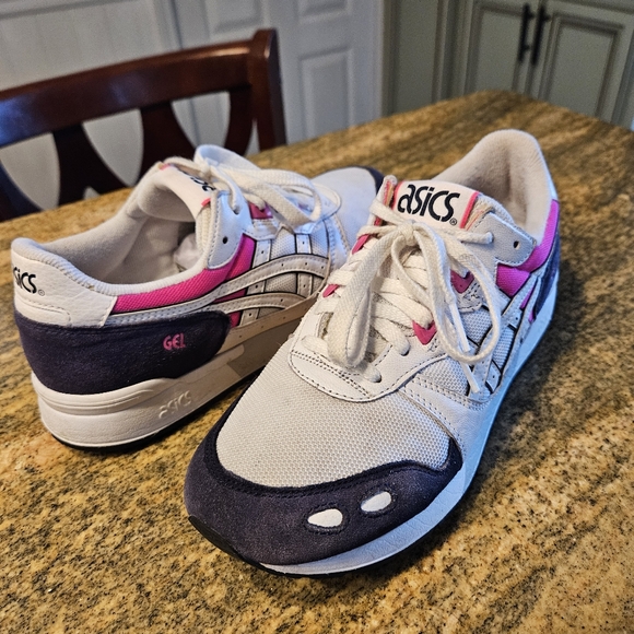 ASICS White and Pink Gel Sneakers Sz 7.5 - Picture 8 of 10